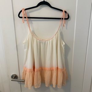 1.State tie strap top